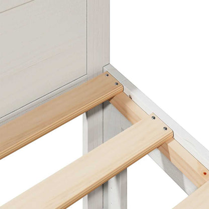 Giroletto senza Materasso Bianco 160x200 cm Legno Massello Pino - homemem39