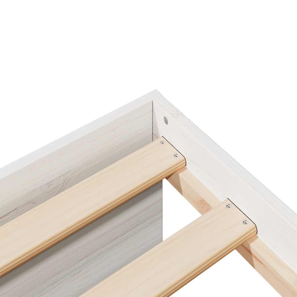 Dormeuse senza Materasso Bianco 100x200 cm Legno Massello Pino - homemem39