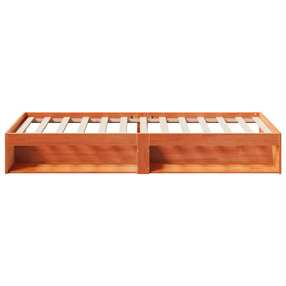 Dormeuse senza Materasso Marrone Cera 100x200 cm Legno di Pino