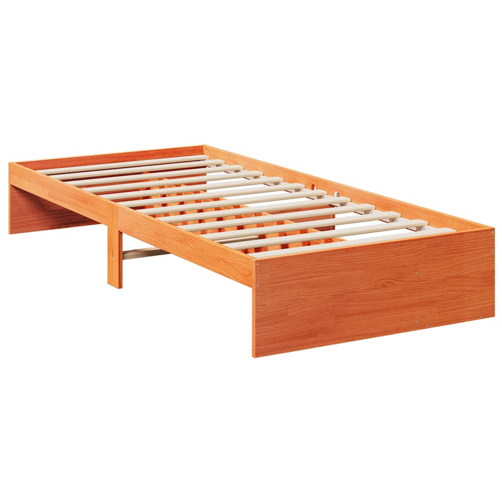 Dormeuse senza Materasso Marrone Cera 100x200 cm Legno di Pino