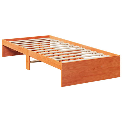 Dormeuse senza Materasso Marrone Cera 90x200 cm Legno di Pino