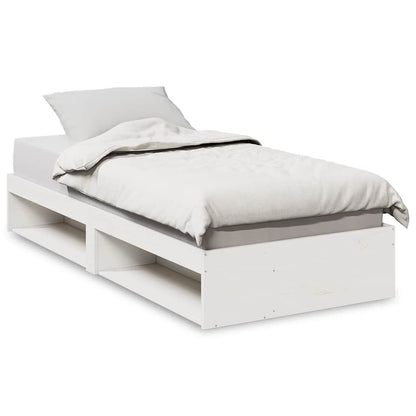 Dormeuse senza Materasso Bianca Legno Massello Pino