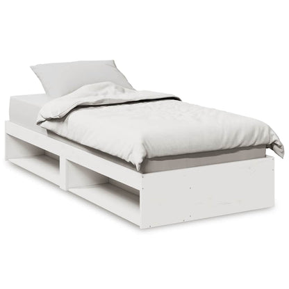Dormeuse senza Materasso Bianca Legno Massello Pino