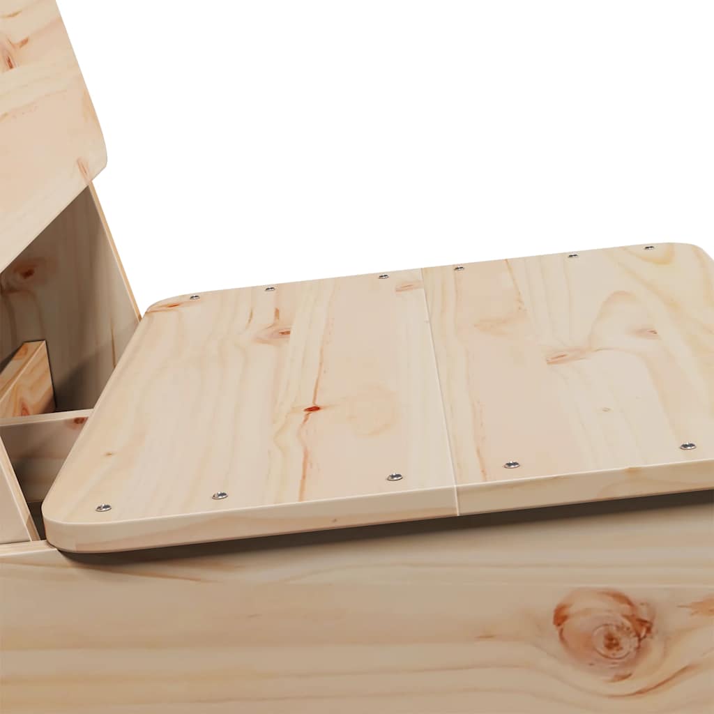 Sedia da Giardino 60x64x70,5 cm in Legno Massello di Pino - homemem39