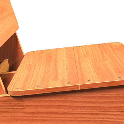 Sedia da Giardino Marrone Cera 60x64x70,5cm Legno Massello Pino - homemem39