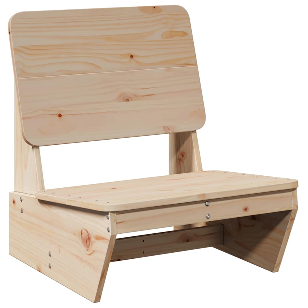 Sedie da Giardino 2 pz 60x64x70,5 cm Legno Massello di Pino - homemem39