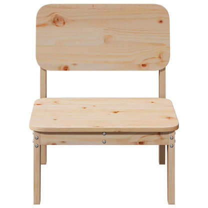 Sedia da Giardino 60x52,5x72 cm in Legno Massello di Pino - homemem39