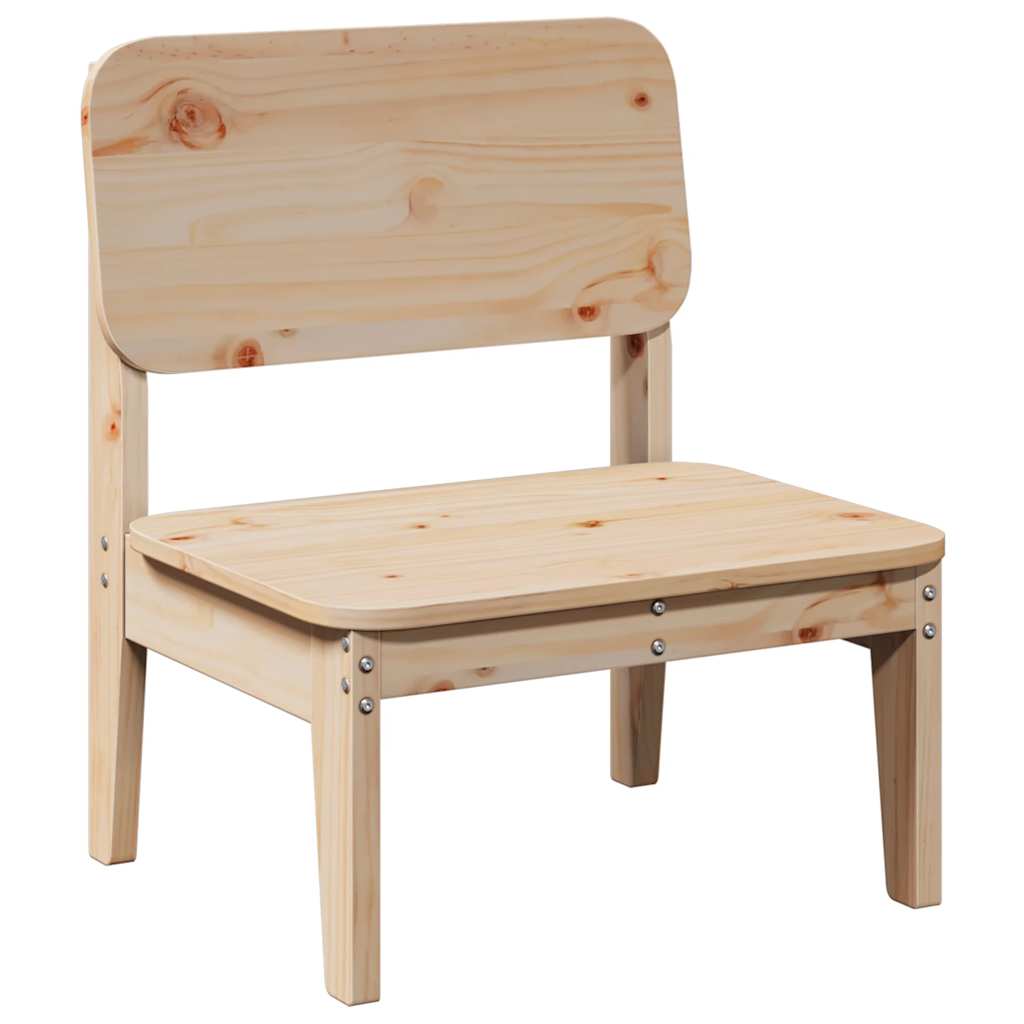 Sedie da Giardino 2pz 60x52,5x72 cm Legno Massello di Pino - homemem39