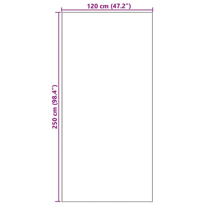 Tappetino Nero 120 x 250 cm 100% Poliammide | homemem39