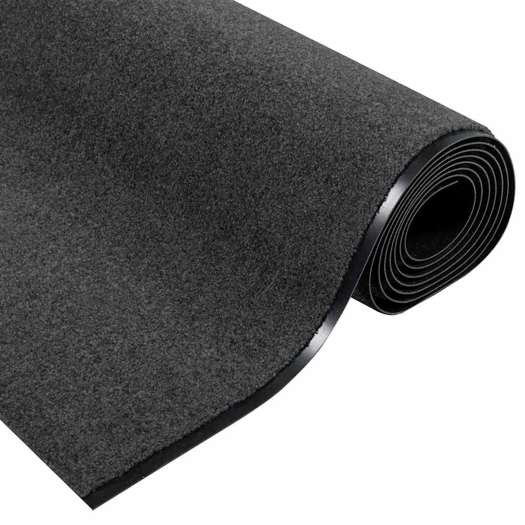 Tappetino Altro Antracite e Nero 120 x 350 cm Poliammide e PVC | homemem39