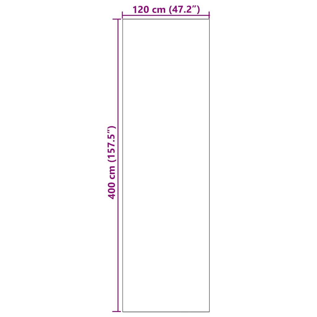 Tappetino Antracite e Nero 120 x 400 cm 100% Poliammide | homemem39