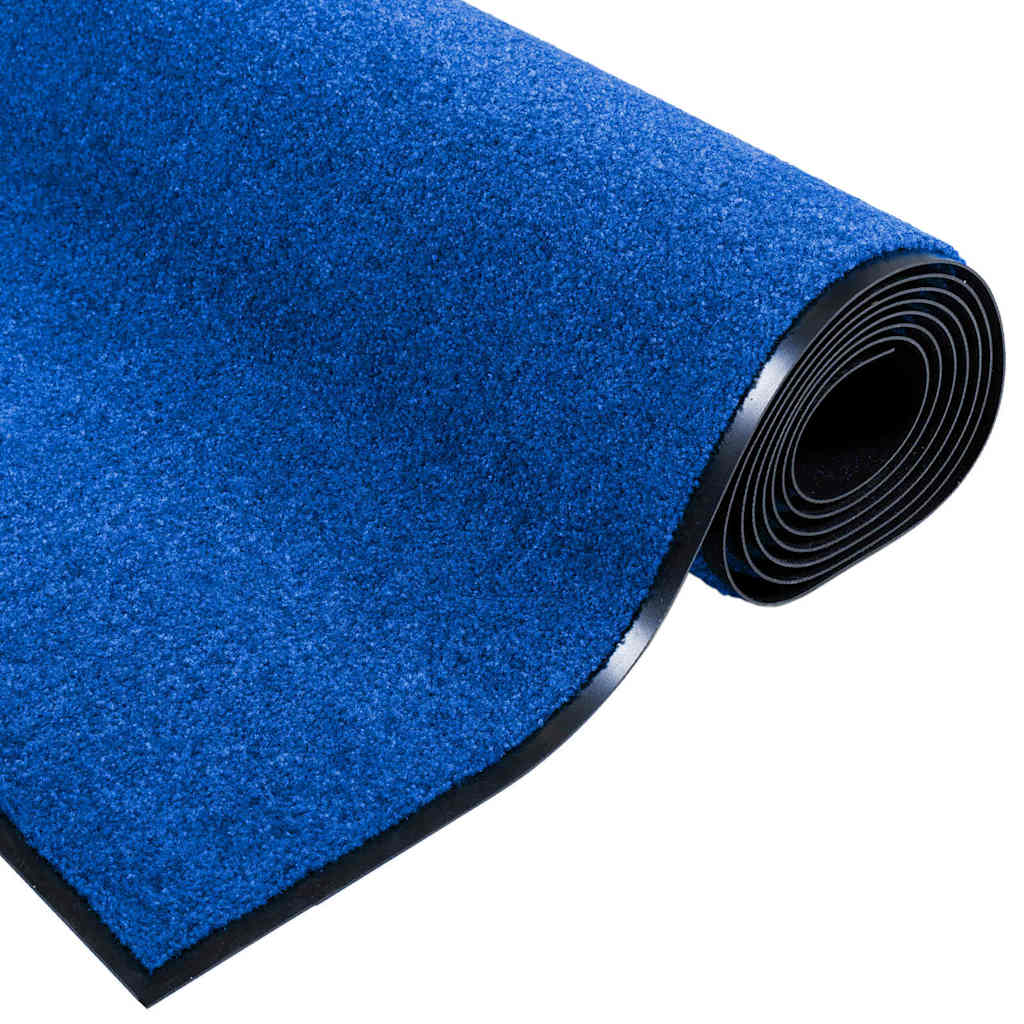 Tappetino Blu e Nero 120 x 250 cm 100% Poliammide | homemem39