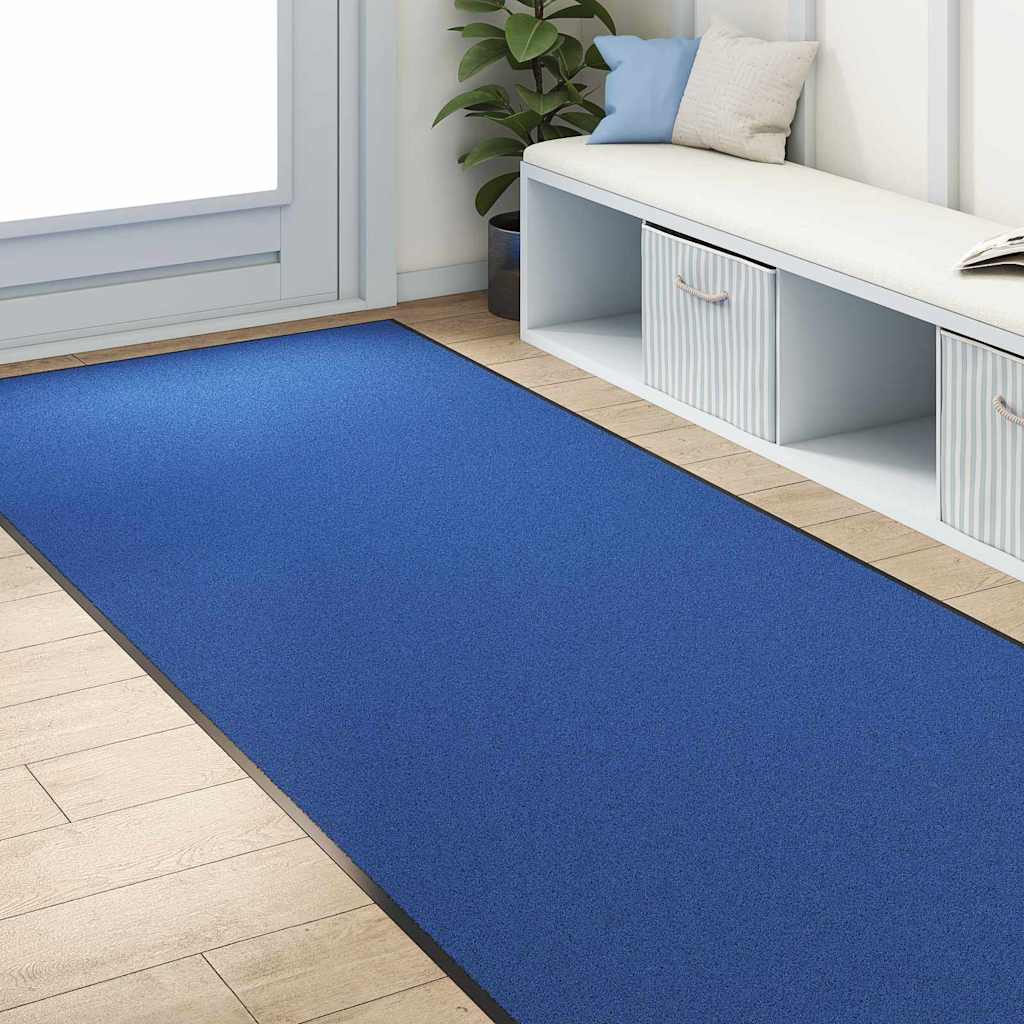 Tappetino Blu e Nero 120 x 250 cm 100% Poliammide | homemem39
