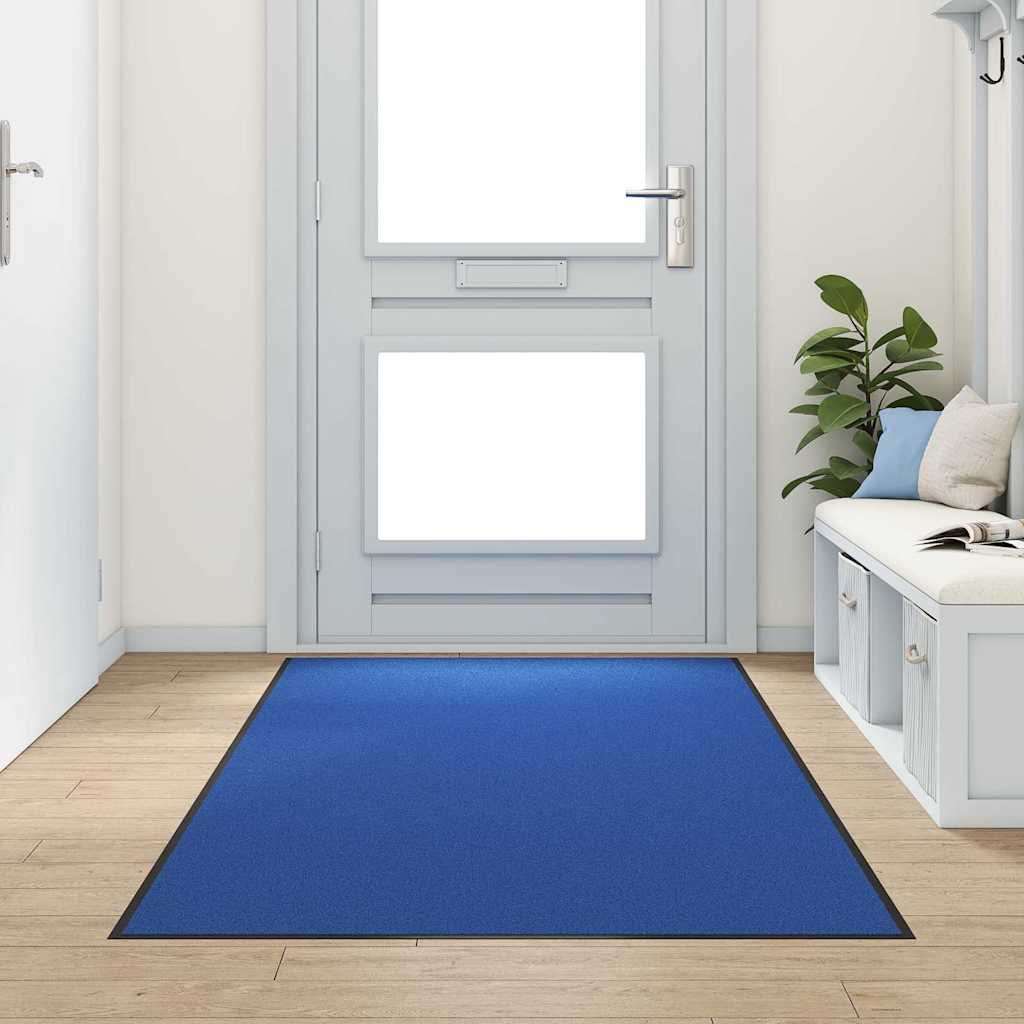 Tappetino Blu e Nero 120 x 300 cm 100% Poliammide