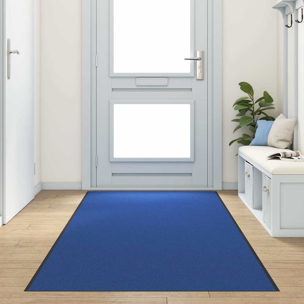 Tappetino Blu e Nero 120 x 400 cm 100% Poliammide