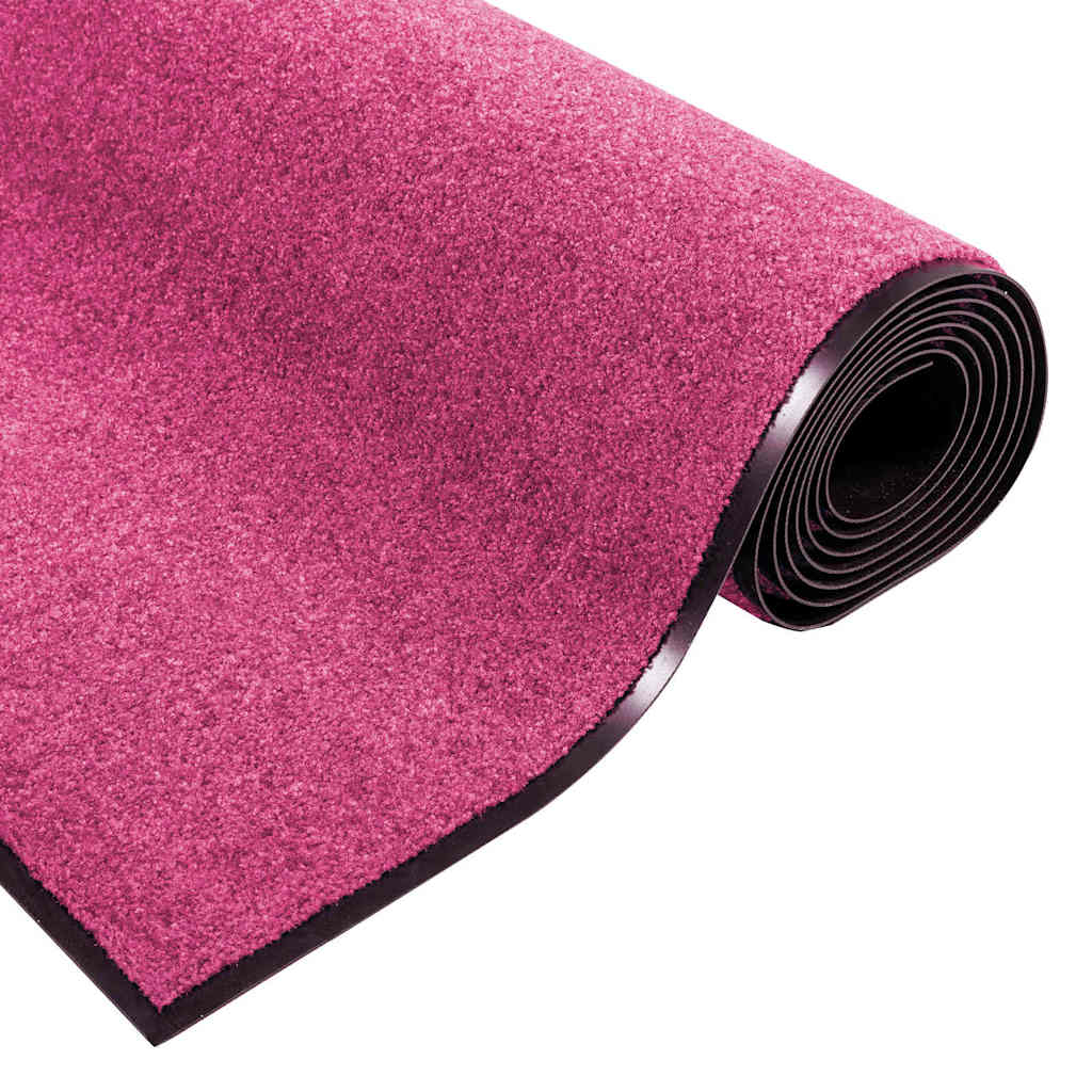 Tappetino Rosa e Nero 120 x 300 cm 100% Poliammide | homemem39
