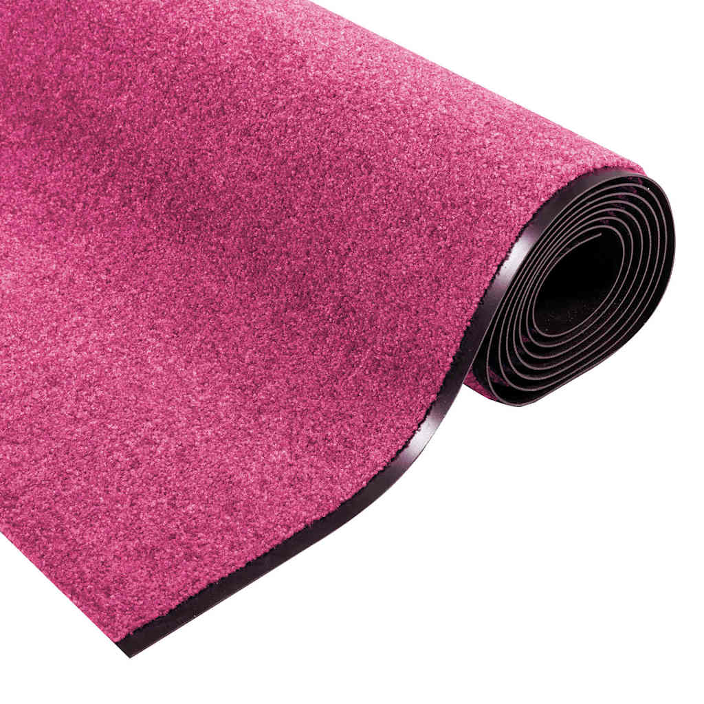 Tappetino Rosa e Nero 120 x 350 cm 100% Poliammide | homemem39