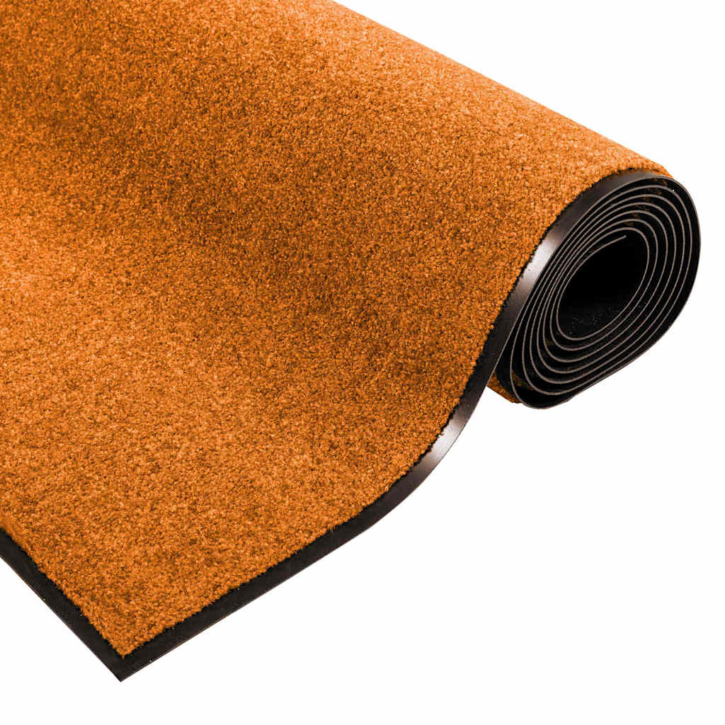 Tappetino Arancione e Nero 120 x 300 cm 100% Poliammide