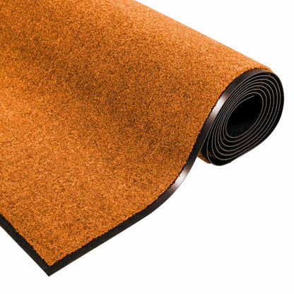 Tappetino Arancione e Nero 120 x 300 cm 100% Poliammide