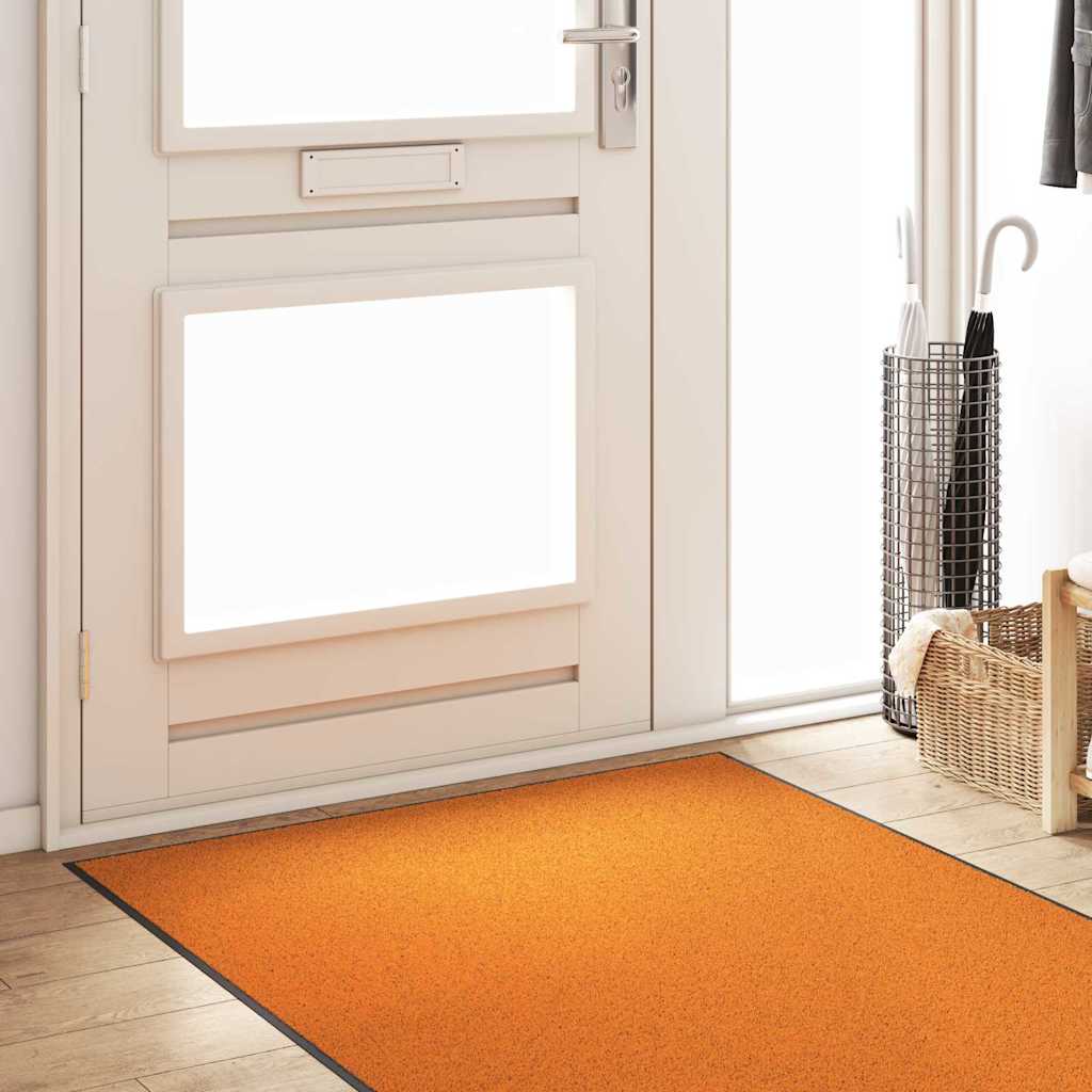 Tappetino Arancione e Nero 120 x 300 cm 100% Poliammide