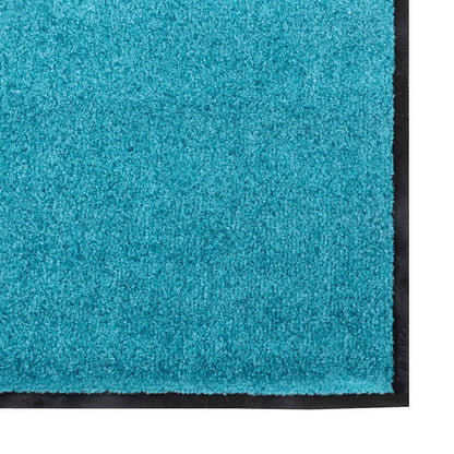 Tappetino Altro Ciano e Nero 120 x 250 cm Poliammide e PVC
