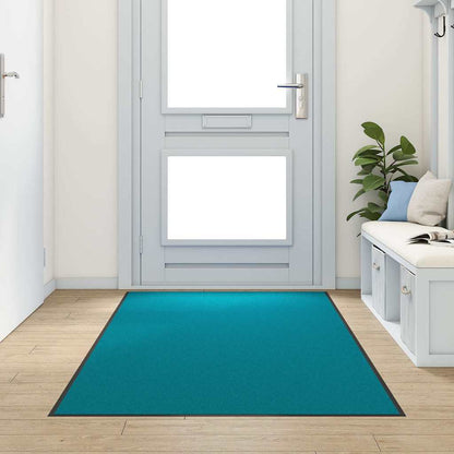 Tappetino Altro Ciano e Nero 120 x 250 cm Poliammide e PVC
