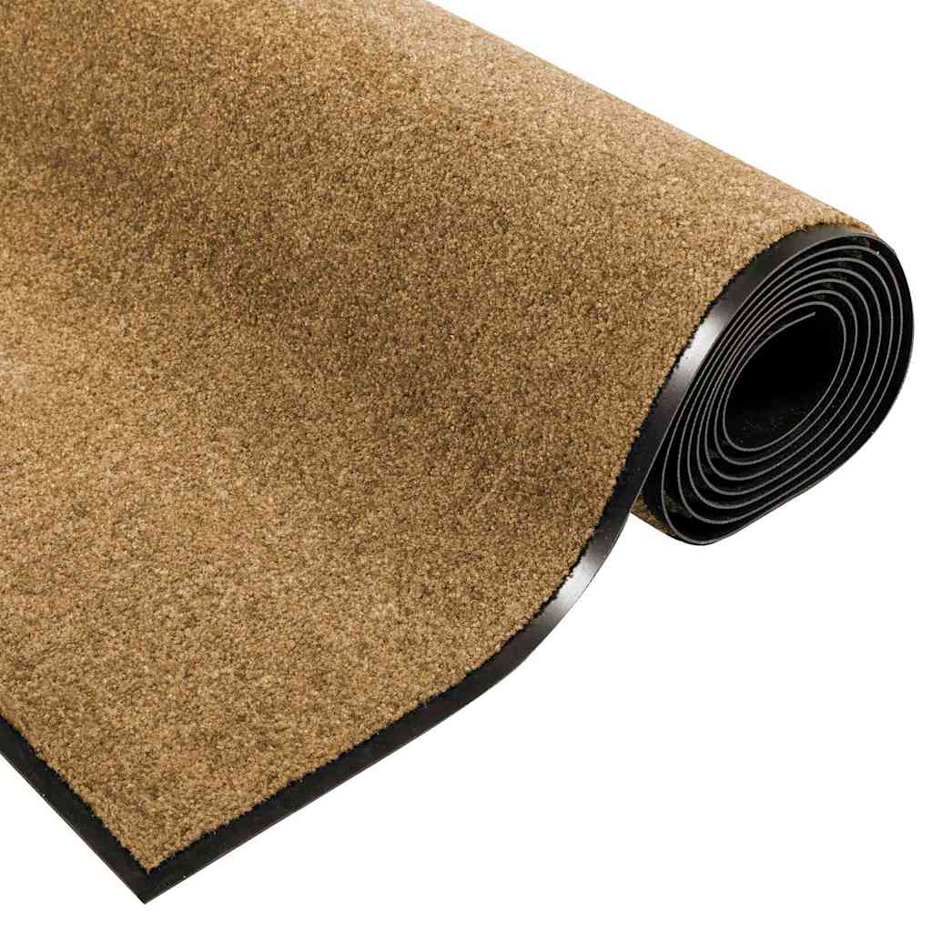 Tappetino Altro Crema e Nero 120 x 250 cm Poliammide e PVC | homemem39