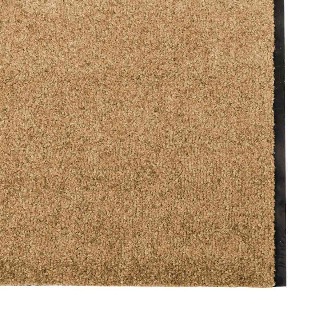 Tappetino Altro Crema e Nero 120 x 350 cm Poliammide e PVC | homemem39