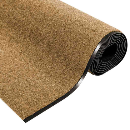 Tappetino Altro Crema e Nero 120 x 350 cm Poliammide e PVC | homemem39