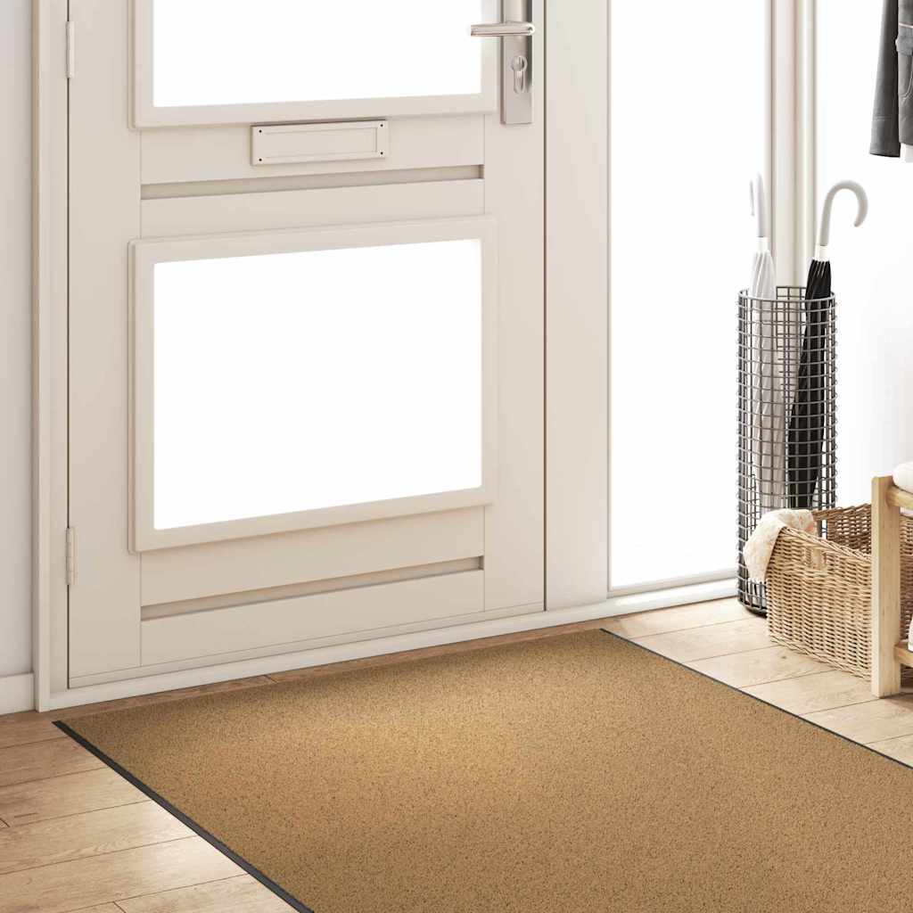 Tappetino Altro Crema e Nero 120 x 350 cm Poliammide e PVC