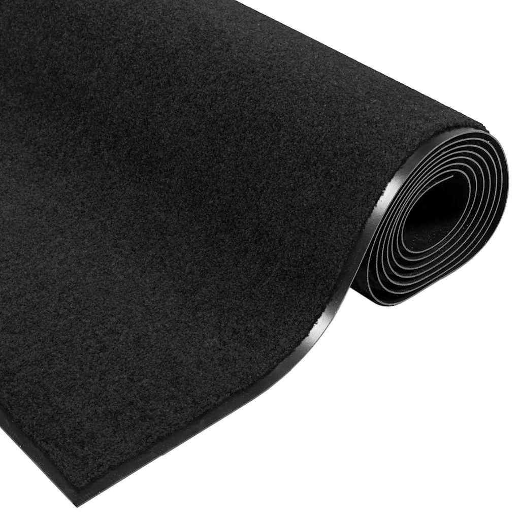 Tappetino Nero 120 x 300 cm 100% Poliammide | homemem39
