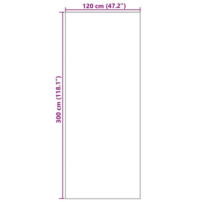Tappetino Nero 120 x 300 cm 100% Poliammide | homemem39