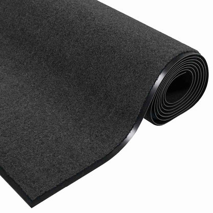 Tappetino Antracite e Nero 90 x 150 cm Polipropilene e vinile