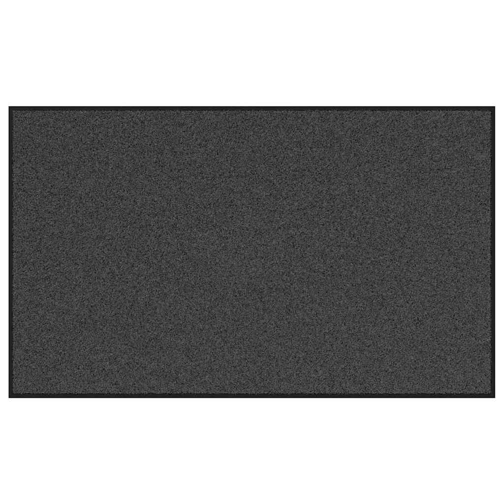 Tappetino Antracite e Nero 90 x 150 cm Polipropilene e vinile