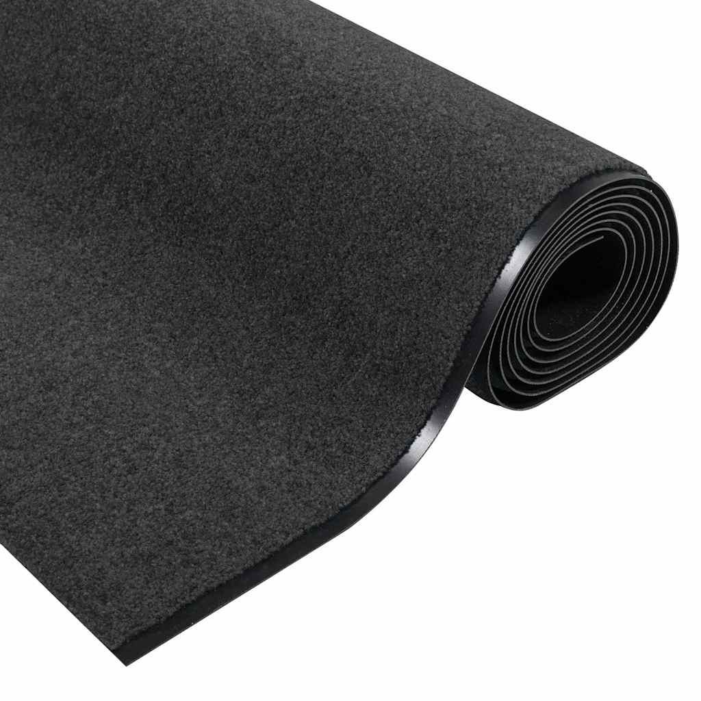 Tappetino Antracite e Nero 120 x 350 cm 100% Poliammide | homemem39