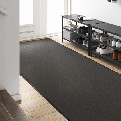 Tappetino Antracite e Nero 120 x 350 cm 100% Poliammide