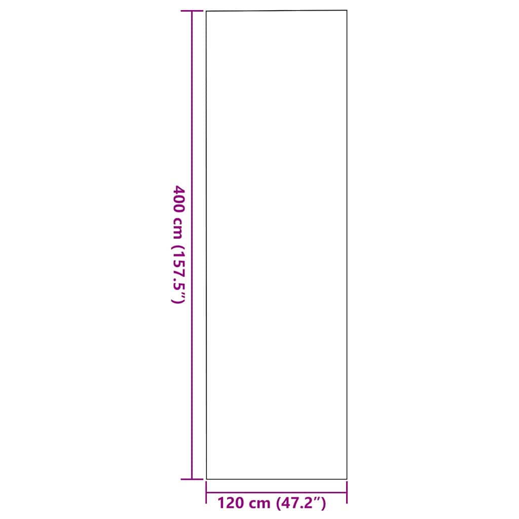 Tappetino Antracite e Nero 120 x 400 cm 100% Poliammide | homemem39