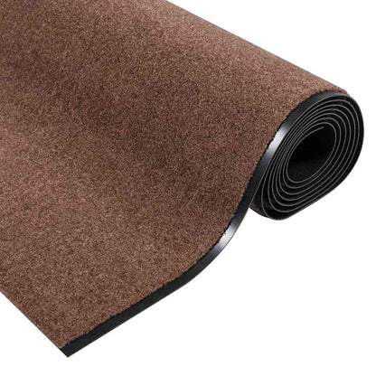Tappetino Marrone e Nero 120 x 350 cm 100% Poliammide | homemem39