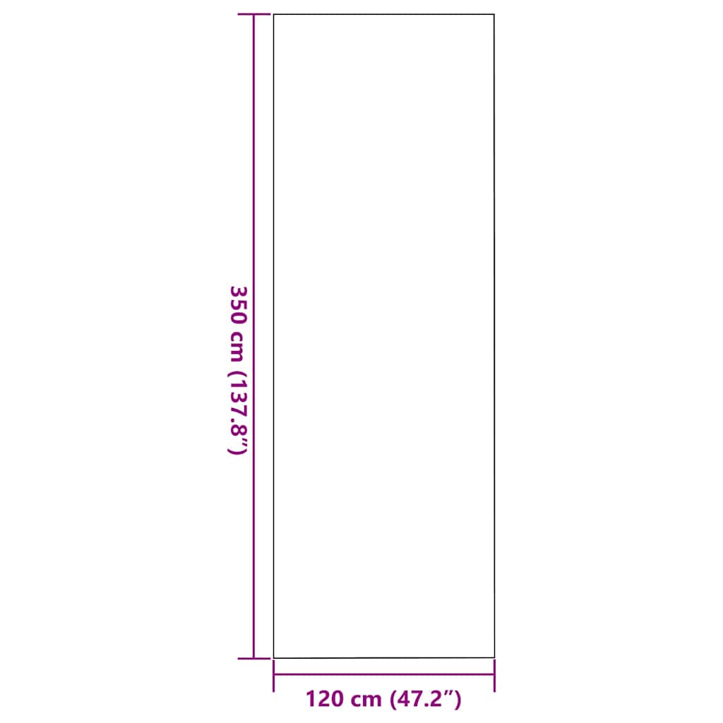 Tappetino Marrone e Nero 120 x 350 cm 100% Poliammide | homemem39