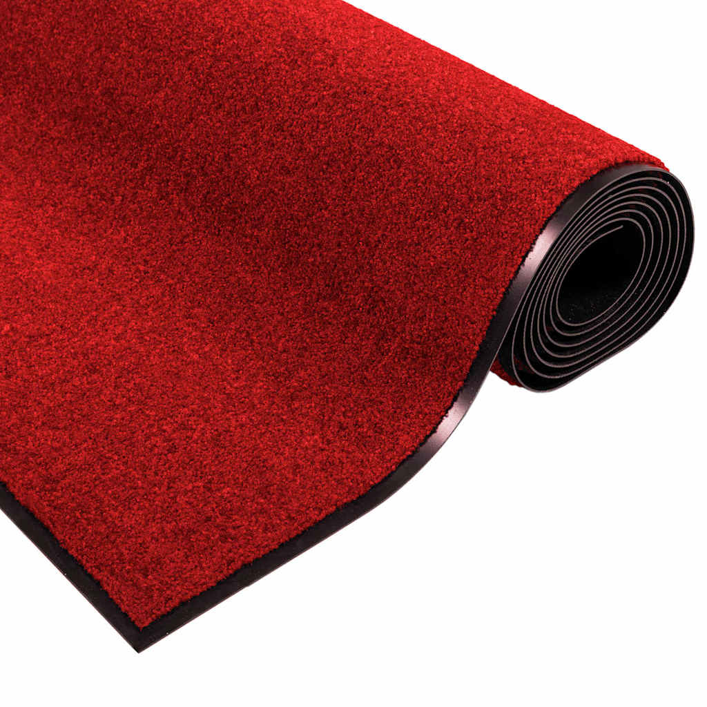 Tappetino Rosso e Nero 60 x 180 cm 100% Poliammide | homemem39