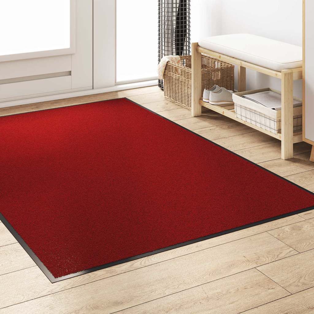 Tappetino Rosso e Nero 120 x 180 cm 100% Poliammide | homemem39