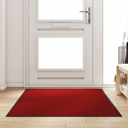 Tappetino Rosso e Nero 120 x 180 cm 100% Poliammide