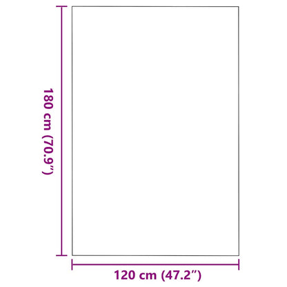 Tappetino Rosso e Nero 120 x 180 cm 100% Poliammide | homemem39