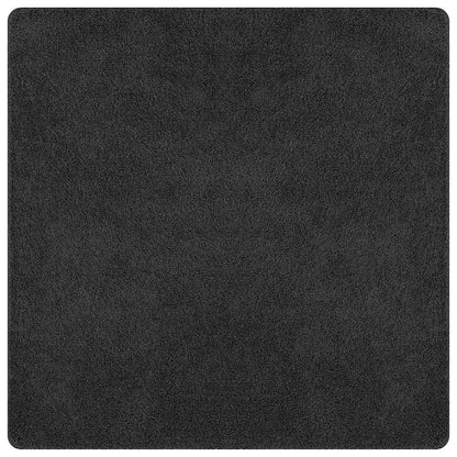 Tappeto Shaggy Antiscivolo Grigio scuro 120 x 120 cm PP