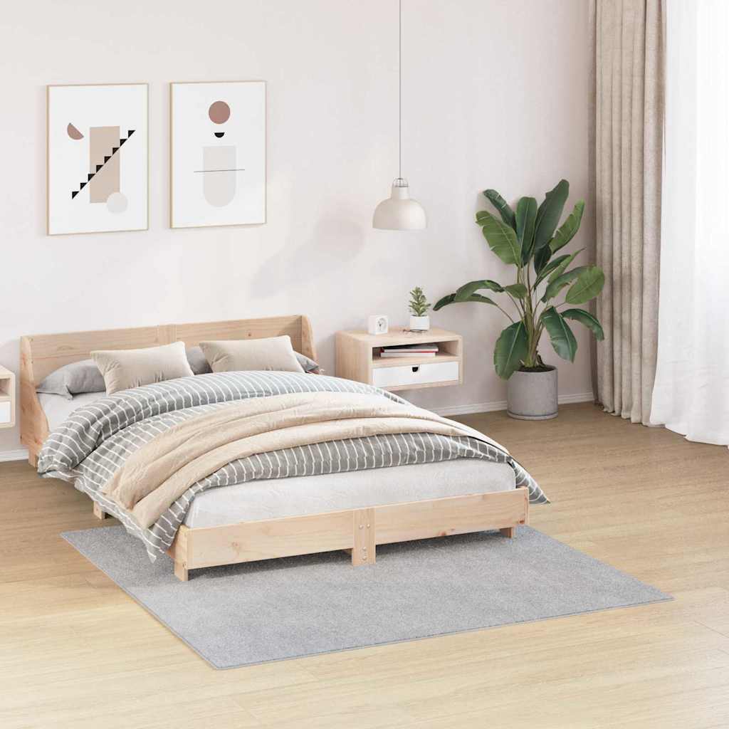 Tappeto Shaggy Antiscivolo Grigio 160 x 160 cm PP