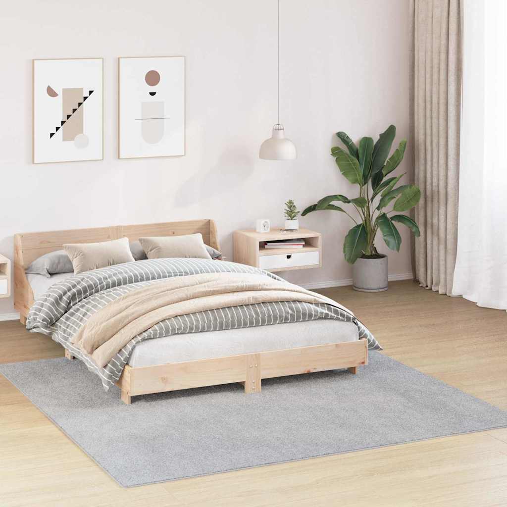 Tappeto Shaggy Antiscivolo Grigio 200 x 200 cm PP