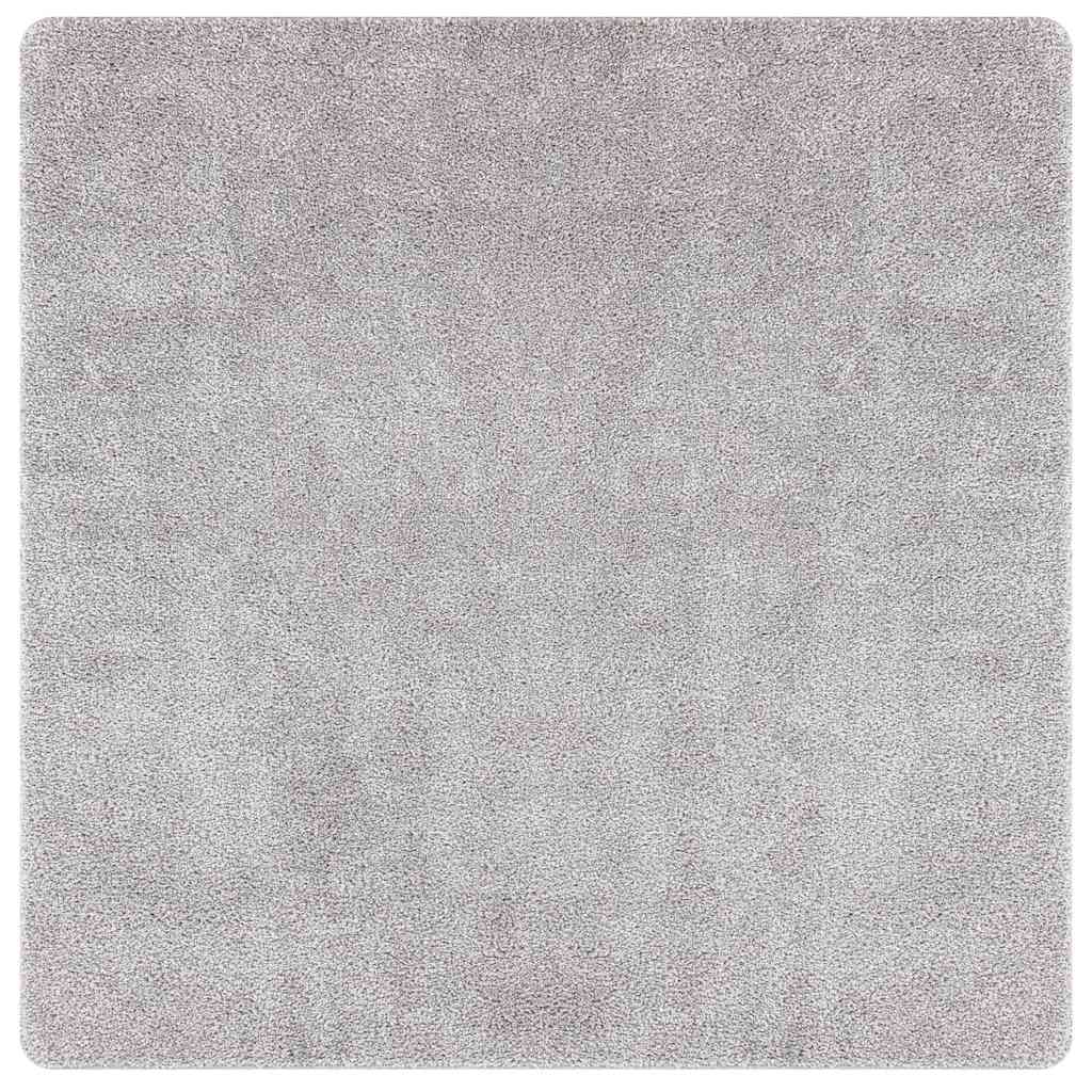 Tappeto Shaggy Antiscivolo Grigio 200 x 200 cm PP