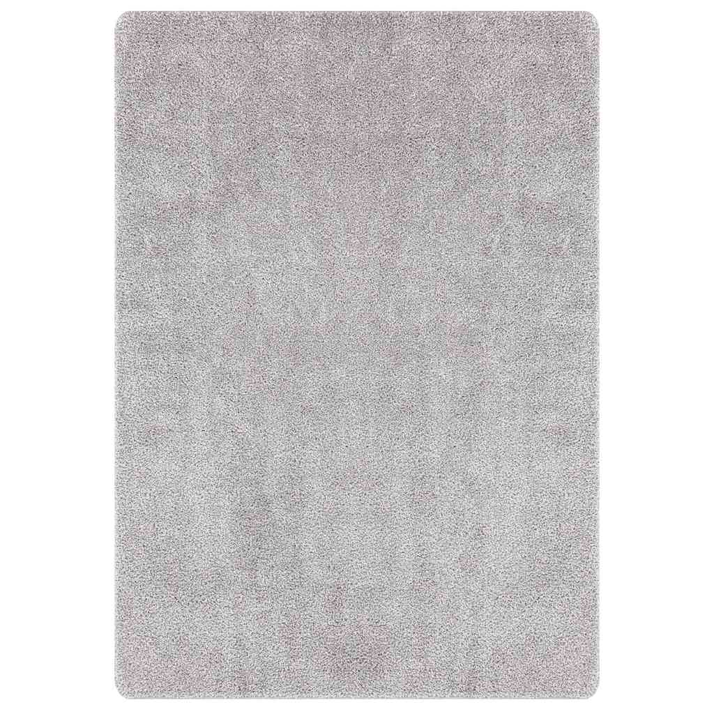 Tappeto Shaggy Antiscivolo Grigio 240 x 340 cm PP