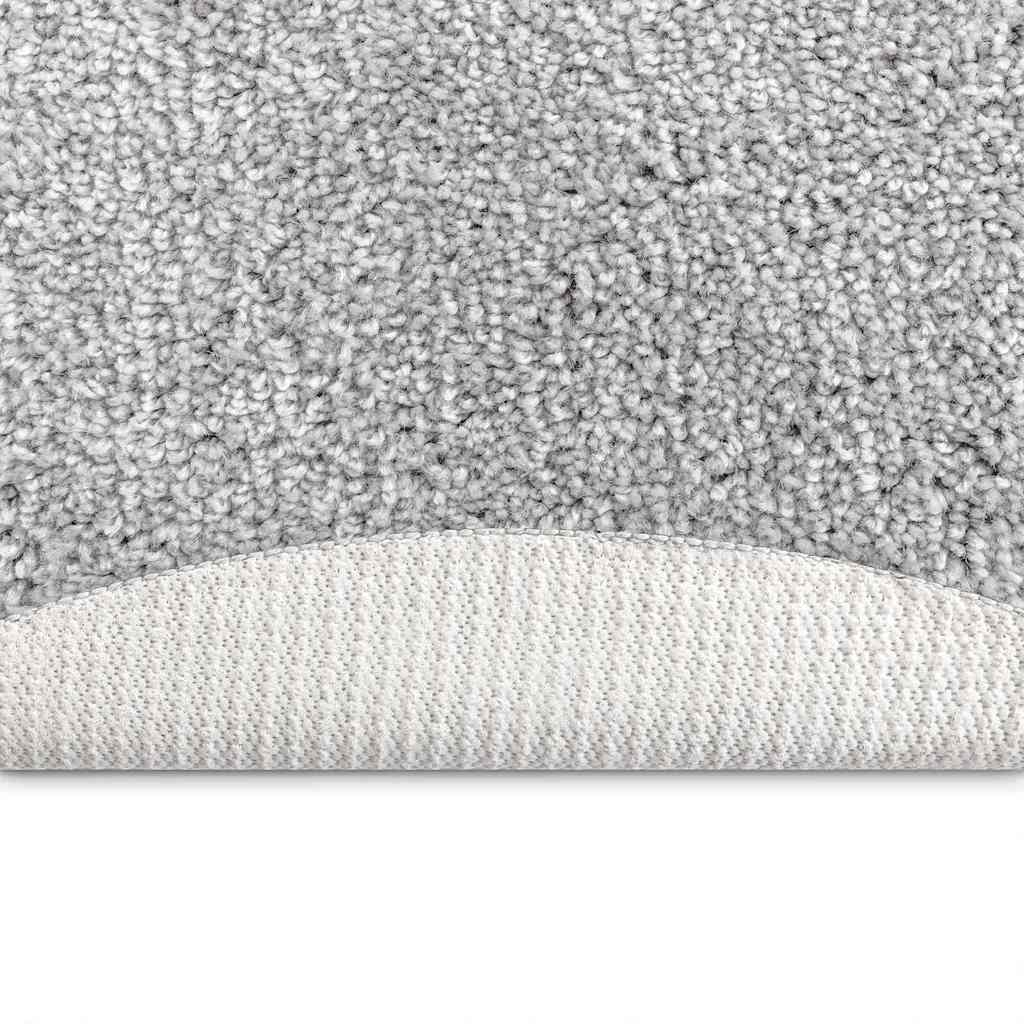 Tappeto Shaggy Antiscivolo Grigio 90 x 90 cm PP