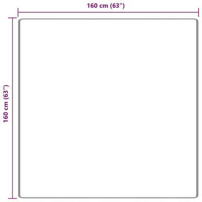 Tappeto Shaggy Antiscivolo Crema 160 x 160 cm PP